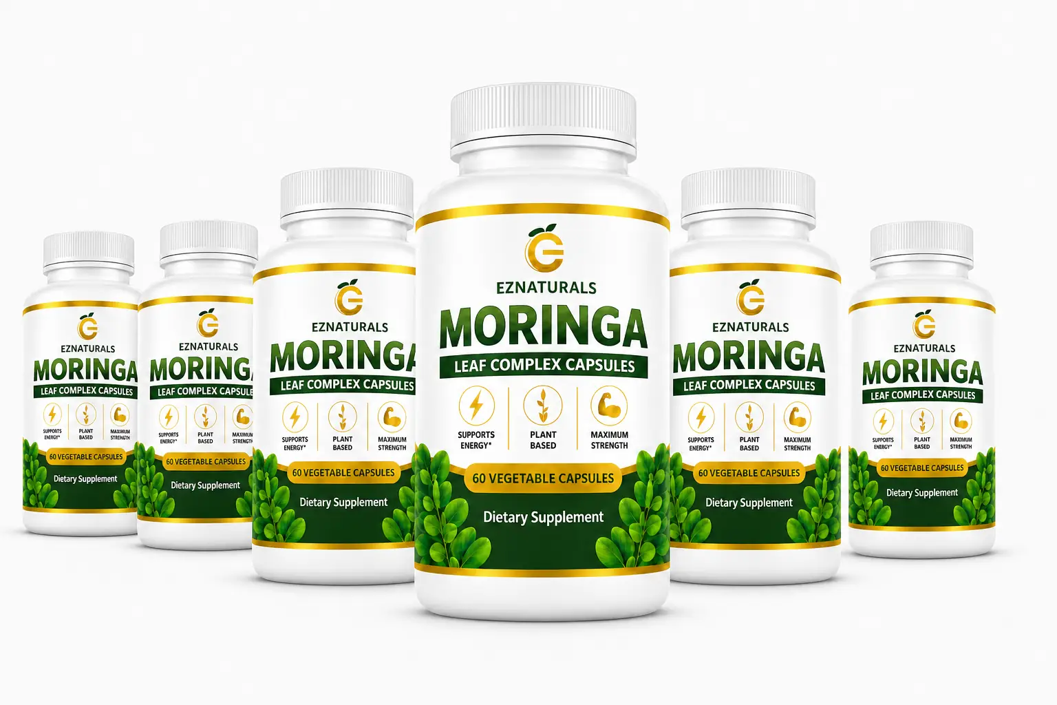 Moringa Leaf Complex six bottle package